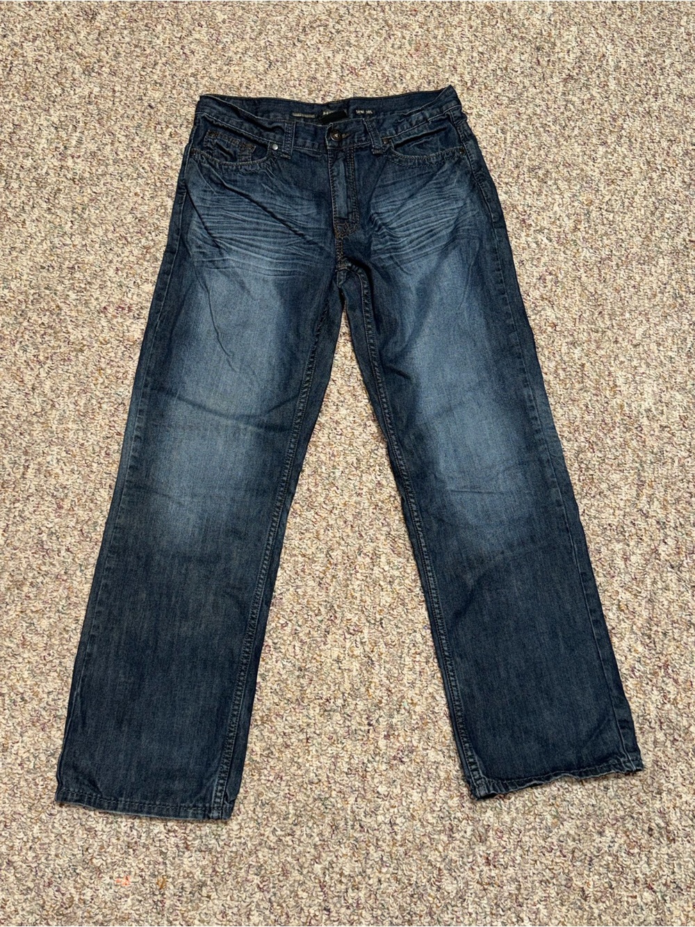 Men's size 30 Dark Blue Straight-Leg Jeans Helix jeans loose straight